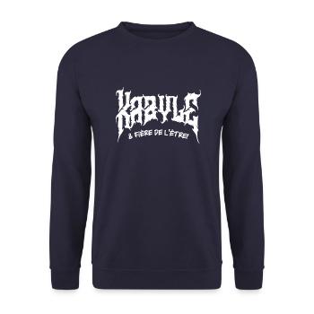 Kabyle et Fière de l'être! - Sweat-shirt Unisexe - marine - Devant - Alina (178cm) & Michal (187cm)