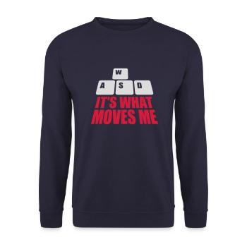 c’est ce qui m’émeut - Sweat-shirt Unisexe - marine - Devant - Alina (178cm) & Michal (187cm)
