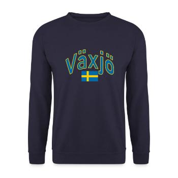 Växjö drapeau suédois - Sweat-shirt Unisexe - marine - Devant - Alina (178cm) & Michal (187cm)