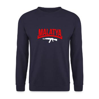 Malatya ak - Unisex Pullover - Navy - Vorne - Alina (178cm) & Michal (187cm)