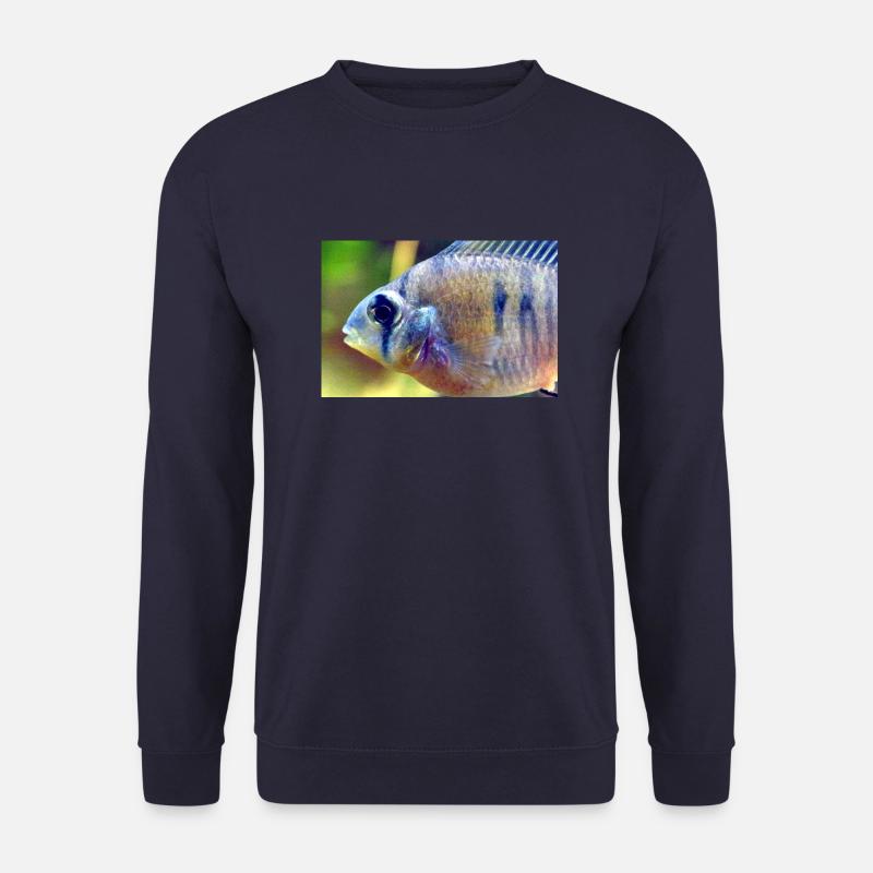 Bolivianischer Schmetterlingsbuntbarsch - Unisex Pullover - Navy