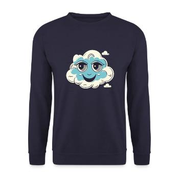 Nuuuuuuage - Unisex Sweatshirt - navy - Front - Alina (178cm) & Michal (187cm)