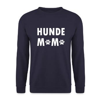 Dog Hund - Unisex Pullover - Navy - Vorne - Alina (178cm) & Michal (187cm)