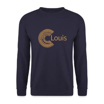 Pour Louis - Sweat-shirt Unisexe - marine - Devant - Alina (178cm) & Michal (187cm)