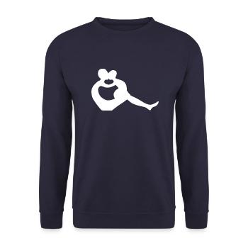 Mutter Kind Liebe - Unisex Pullover - Navy - Vorne - Alina (178cm) & Michal (187cm)