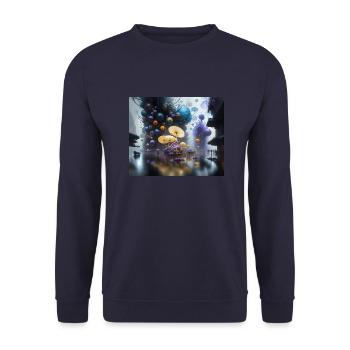 Voyage en Actarus #8 - Sweat-shirt Unisexe - marine - Devant - Alina (178cm) & Michal (187cm)