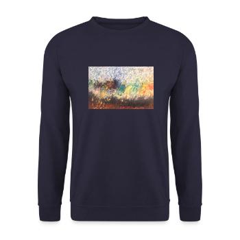 Field fire - Unisex Sweatshirt - navy - Front - Alina (178cm) & Michal (187cm)