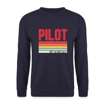 Pilot Limited Edition - Unisex Pullover - Navy - Vorne - Alina (178cm) & Michal (187cm)