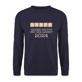 RETIREMENT 2024 - A LEGEND LEAVES THE SITE! - Unisex Sweatshirt - navy - Front - Alina (178cm) & Michal (187cm)