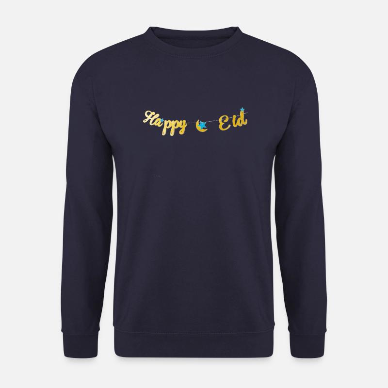 Happy Eid - Sweat-shirt Unisexe - marine