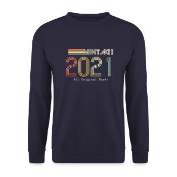 Epic & Legendary Born in 2021: 3rd Anniversary - Unisex Sweatshirt - navy - Front - Alina (178cm) & Michal (187cm)