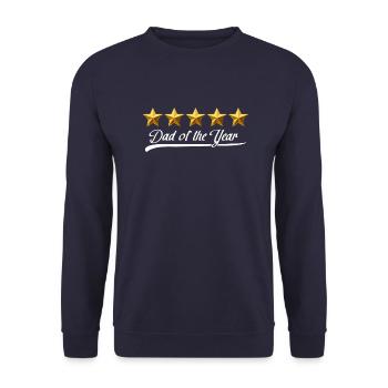 Dad of the Year - Unisex Pullover - Navy - Vorne - Alina (178cm) & Michal (187cm)
