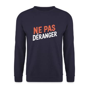 Ne pas déranger - Sweat-shirt Unisexe - marine - Devant - Alina (178cm) & Michal (187cm)