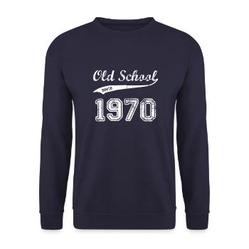 1970 - Unisex Pullover - Navy - Vorne - Alina (178cm) & Michal (187cm)