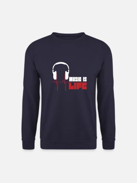 Life is music - Unisex Sweatshirt - navy
