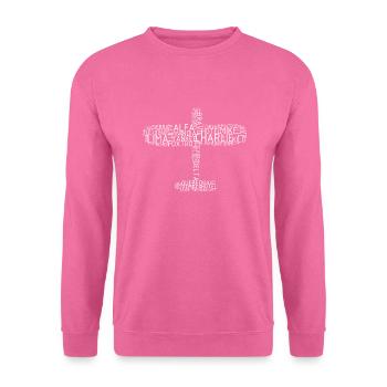 Avion de pilote alphabet - Sweat-shirt Unisexe - rose - Devant