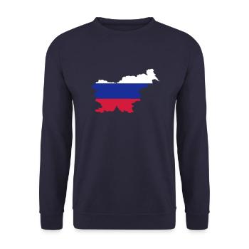 Slowenien - Unisex Pullover - Navy - Vorne - Alina (178cm) & Michal (187cm)