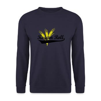 Roggen Roll - Unisex Pullover - Navy - Vorne - Alina (178cm) & Michal (187cm)