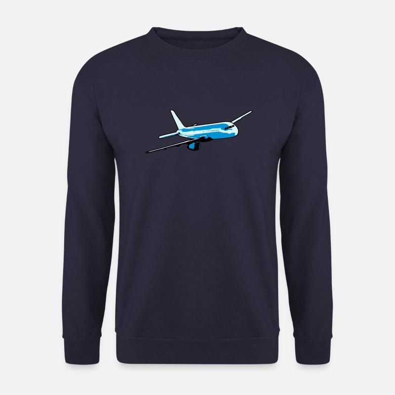 Plane flying airliner - Unisex Sweatshirt - navy