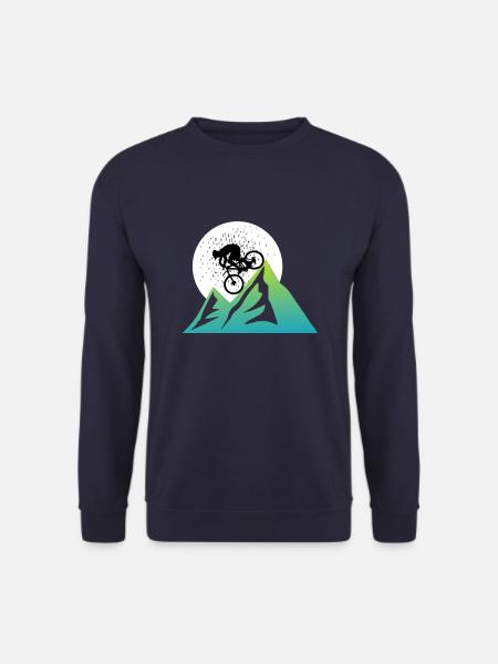VTT biker vtt - Sweat-shirt Unisexe - marine