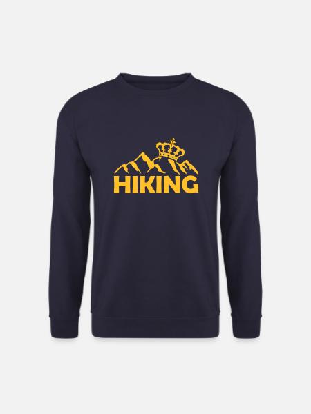 Logo Hiking Krone Berge - Unisex Pullover - Navy