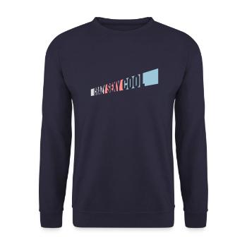 crazy sexy cool design - Unisex Sweatshirt - navy - Front - Alina (178cm) & Michal (187cm)