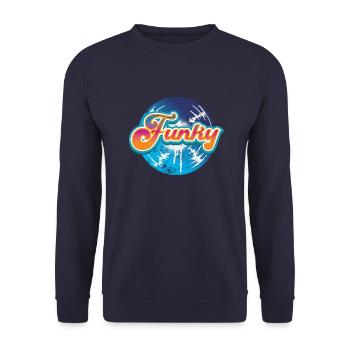 Funky - Unisex Pullover - Navy - Vorne - Alina (178cm) & Michal (187cm)