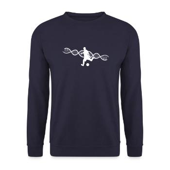 Football team Football players Football club - Unisex Sweatshirt - navy - Front - Alina (178cm) & Michal (187cm)