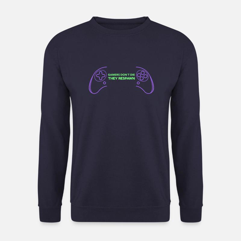 Gamers don´t die - Unisex Pullover - Navy