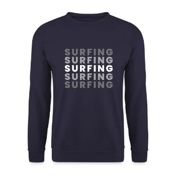 Surfing - Unisex Pullover - Navy - Vorne - Alina (178cm) & Michal (187cm)