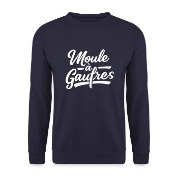 Moule à gaufres - Sweat-shirt Unisexe - marine - Devant - Alina (178cm) & Michal (187cm)