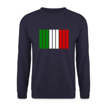 Rayures Italie - Sweat-shirt Unisexe - marine - Devant - Alina (178cm) & Michal (187cm)