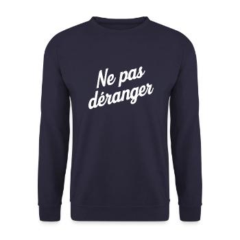 Ne pas déranger - Sweat-shirt Unisexe - marine - Devant - Alina (178cm) & Michal (187cm)