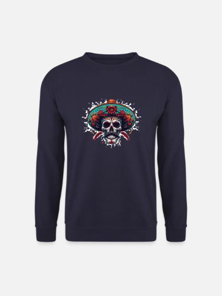 Mexican Skull - Unisex Sweatshirt - navy