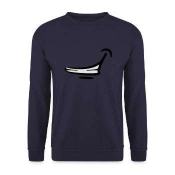 mouth grin - Unisex Sweatshirt - navy - Front - Alina (178cm) & Michal (187cm)