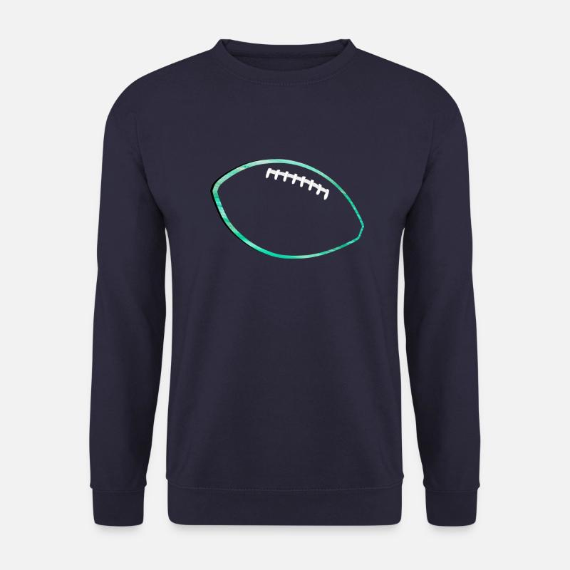 Football Silhouette Farbverlauf - Unisex Pullover - Navy