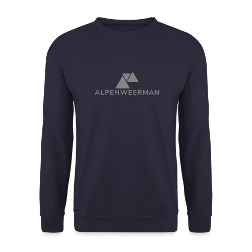 logo alpenweerman grijs - Uniseks sweater