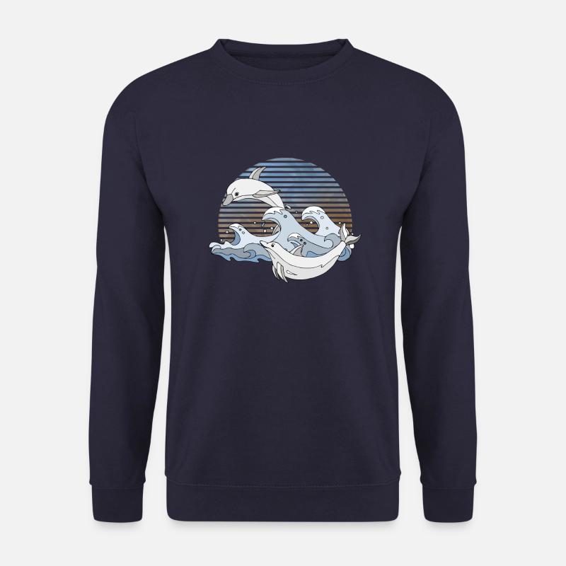 Dolphins - Unisex Sweatshirt - navy
