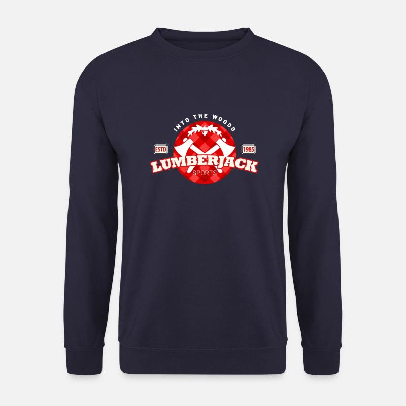 lumberjack karomuster im kreis - Unisex Pullover - Navy