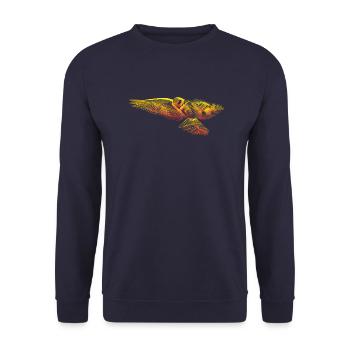Phénix - Sweat-shirt Unisexe - marine - Devant - Alina (178cm) & Michal (187cm)