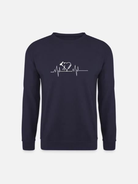 Friseur Heartbeat - Unisex Pullover - Navy