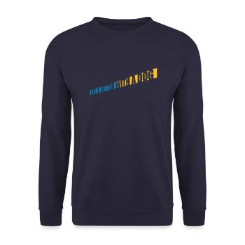 better with a dog - Unisex Sweatshirt - navy - Front - Alina (178cm) & Michal (187cm)