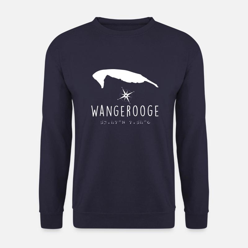 Wangerooge Herzschlag Nordsee Geschenk - Unisex Pullover - Navy