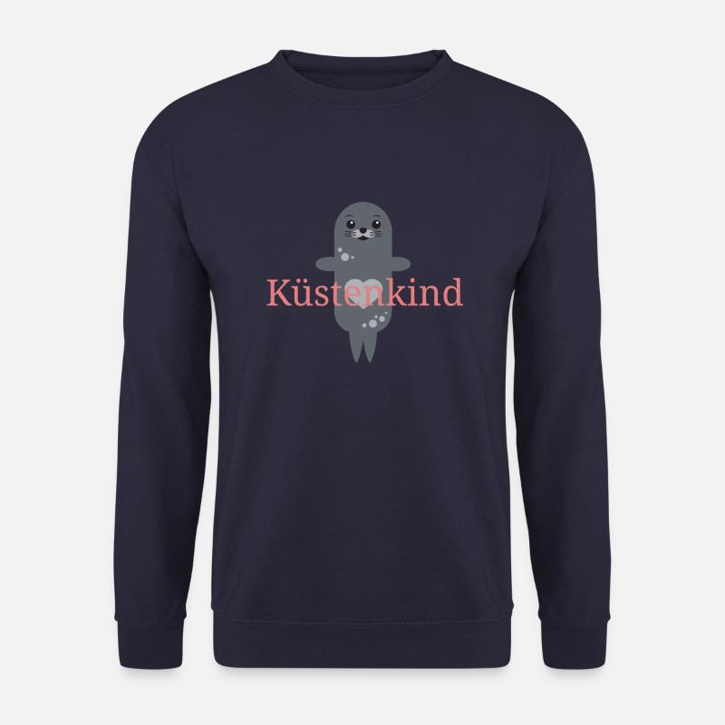 süße Babyrobbe Küstenkind - Unisex Pullover - Navy