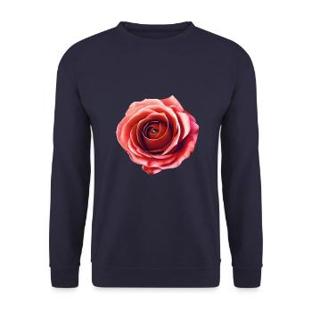 Rose - The eye of the beholder - surreal - dream - Unisex Sweatshirt - navy - Front - Alina (178cm) & Michal (187cm)