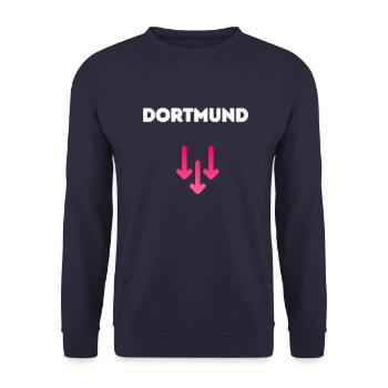 Dortmund 4 - Unisex Pullover - Navy - Vorne - Alina (178cm) & Michal (187cm)