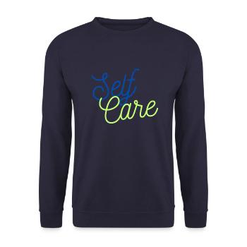 SelfCare - Unisex Pullover - Navy - Vorne - Alina (178cm) & Michal (187cm)