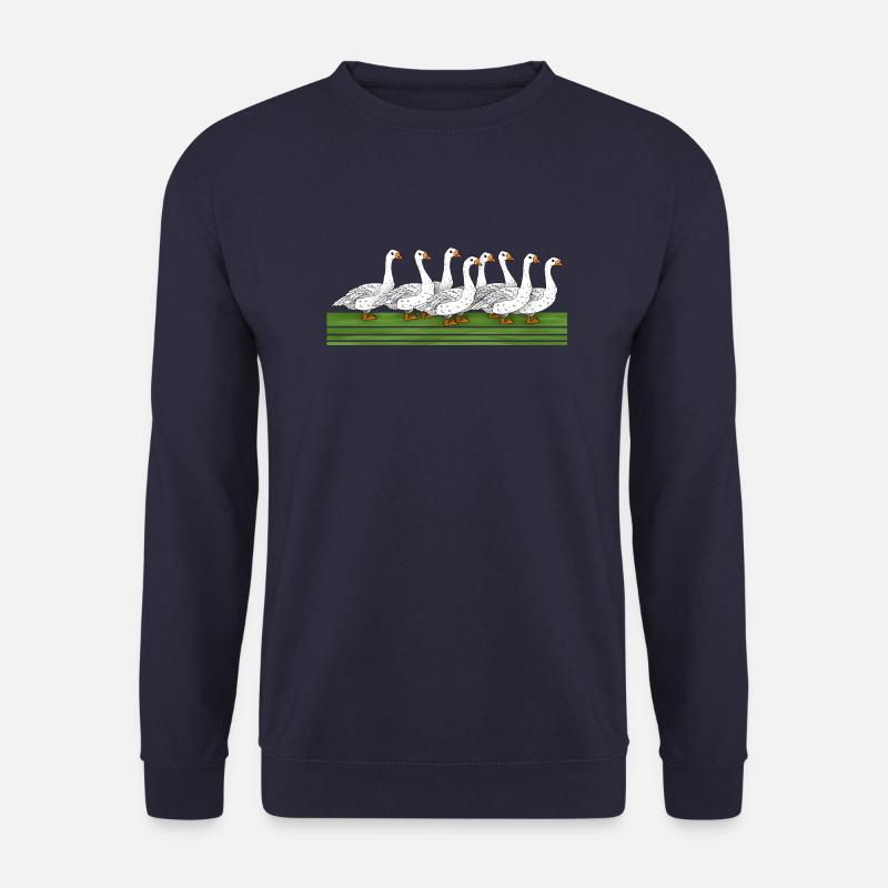 Gänse - Unisex Pullover - Navy