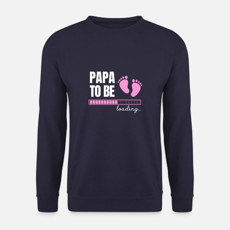 Papa to be - girl - Unisex Pullover - Navy