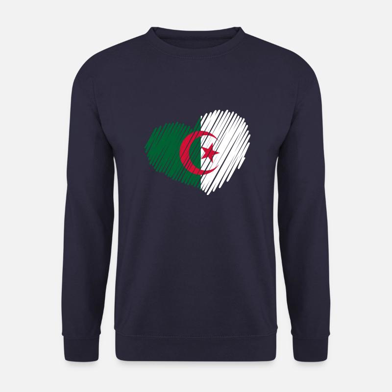 heart_brushe_algerie - Unisex Pullover - Navy